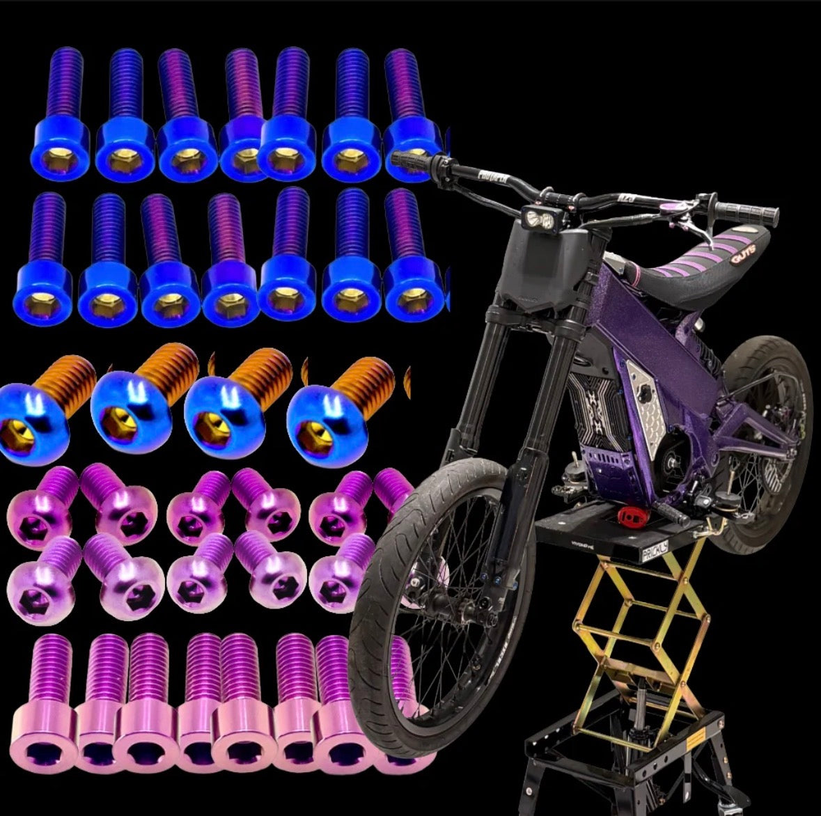 Titanium bolt kit for talaria x3