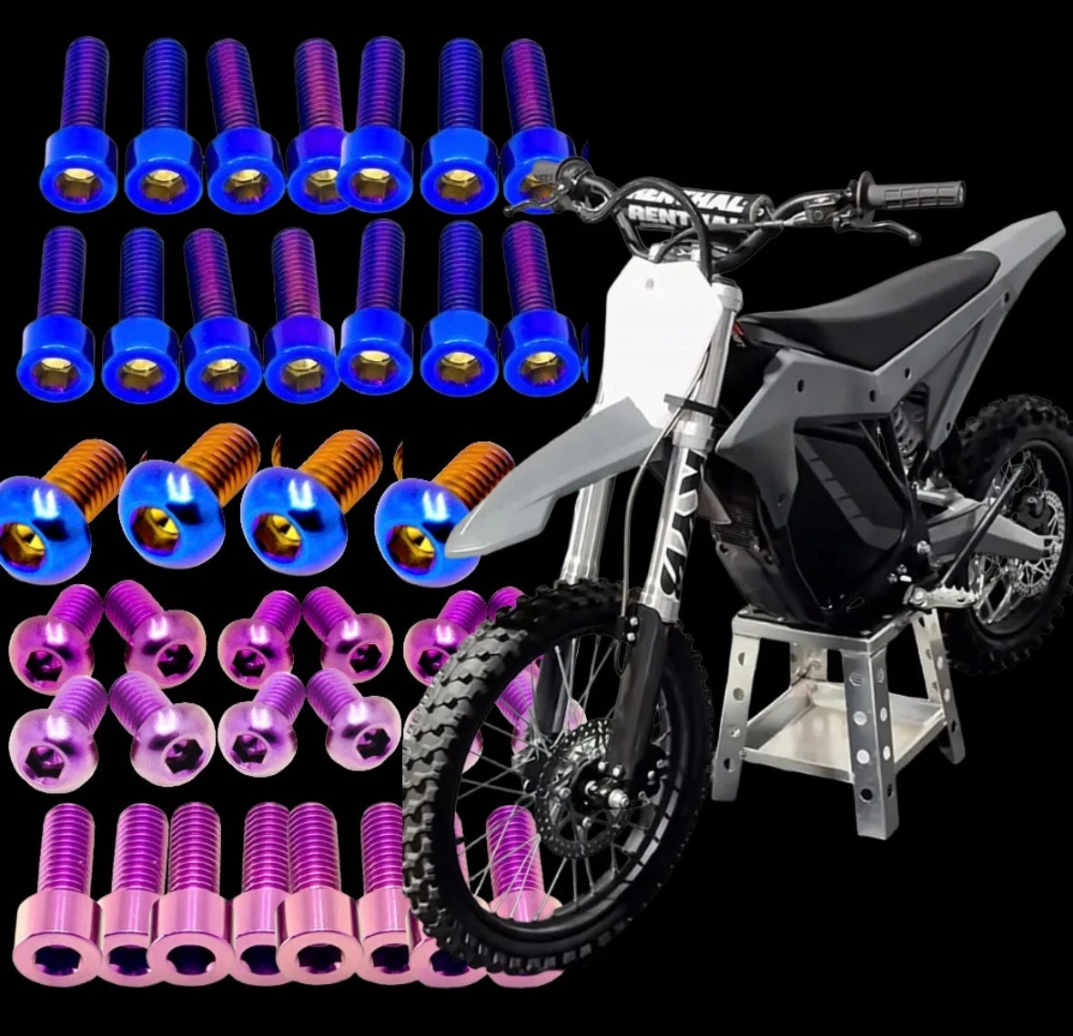 Titanium bolt kit for etm rtr
