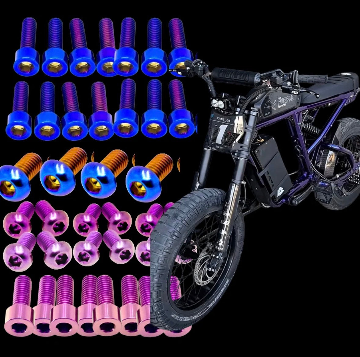 Titanium bolt kit for super 73