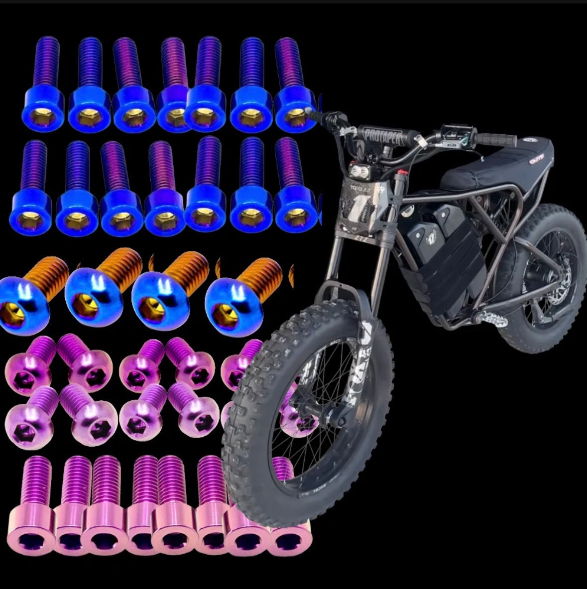 Titanium bolt kit for ridstar q20