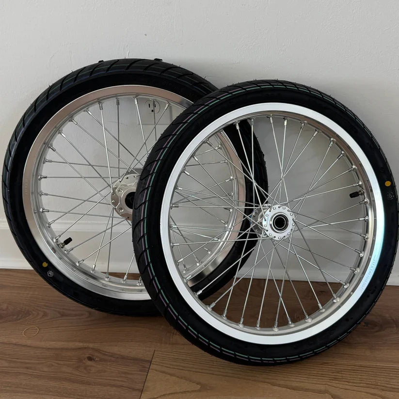 Chrome Surron LBX/E Ride Pro Supermoto Wheel Set